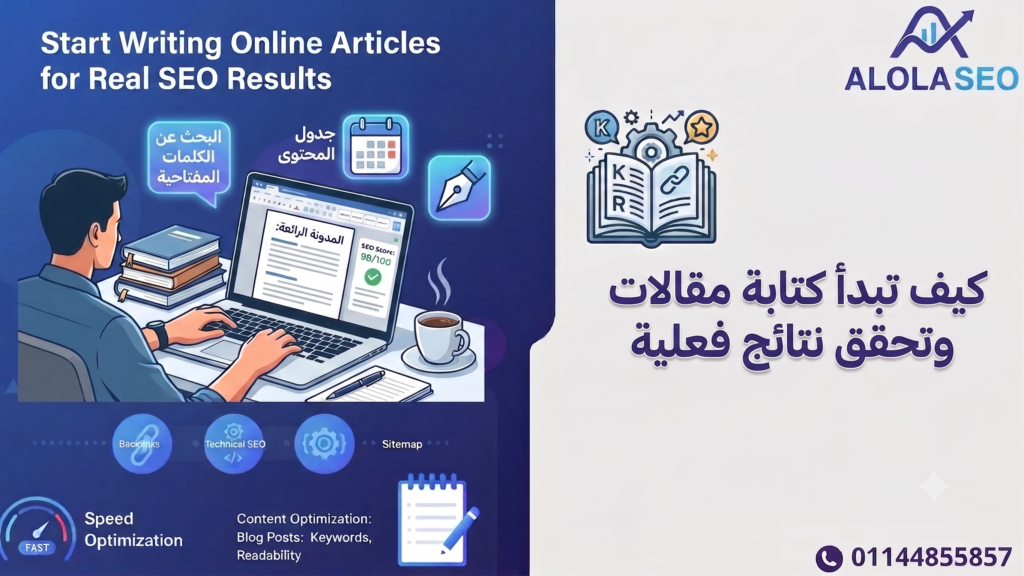 كتابة مقالات على الإنترنت